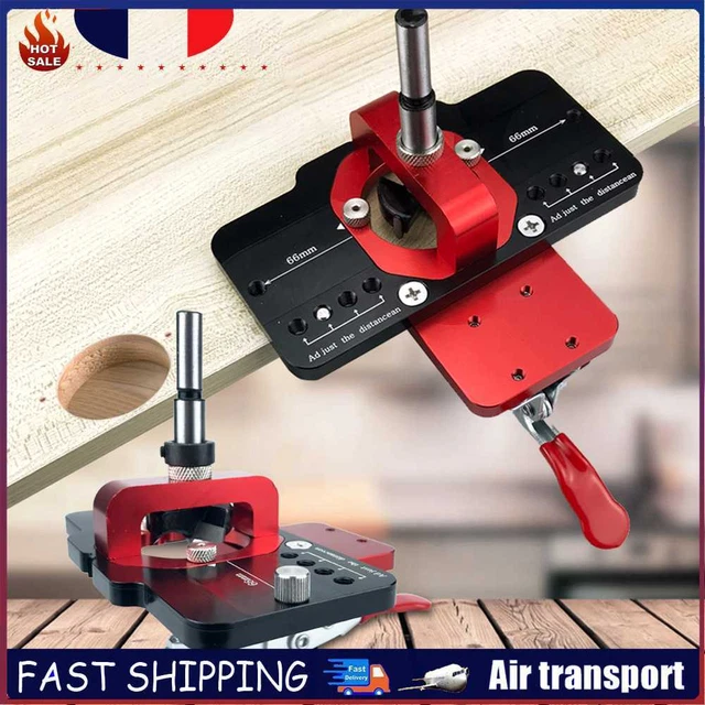 35MM HINGE BORING Jig Multipurpose Hole Drilling Guide Locator for Door EUR 39,47