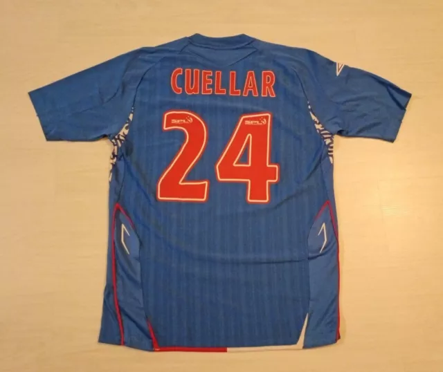 Maillot Jersey Football Glasgow Rangers Carlos Cuellar 2007 2008 Nice Condition