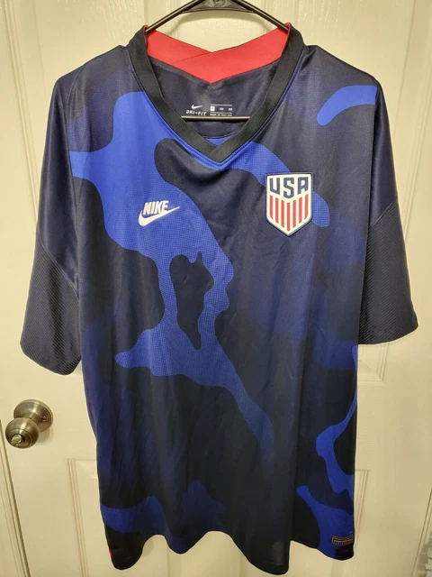 US Soccer MNT Nike Dri-Fit Jersey Men's Size 3xl Pre-Owned