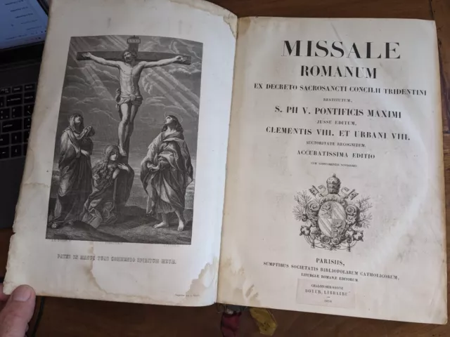 livre ancien - Missale Romanum - 1858-59