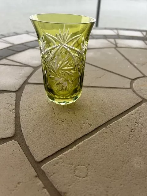 Nachtmann Kristall Römer Glas Trinkglas mit wundervollen Schliff, Schleuderstern