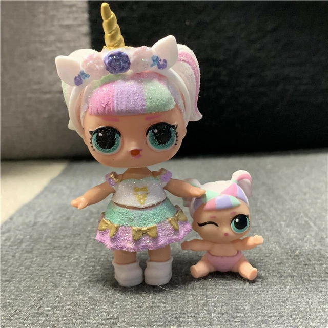 2X LOL Surprise Doll Glitter Unicorn & Lil Sister & Headband Sparkle Series Toy