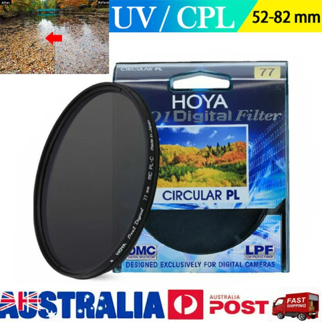 For Hoya Pro-1 Digital UV/CPL Slim Camera Lens Filter 52/55/58/62/67/72/77/82 mm