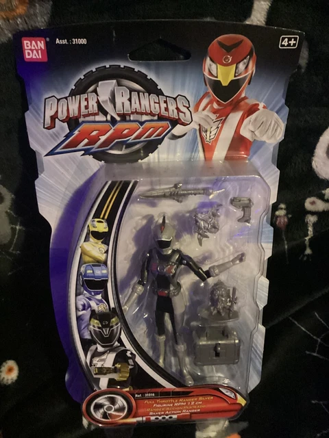 BANDAI POWER RANGERS RPM Full Throttle Silver Ranger Action Figure £28. ...