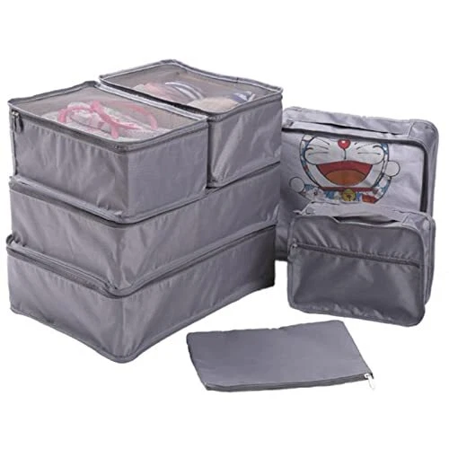 DQZSY Lot de 7 boîtes de rangement pour valise,sac à vêtements,sac à chaussur...