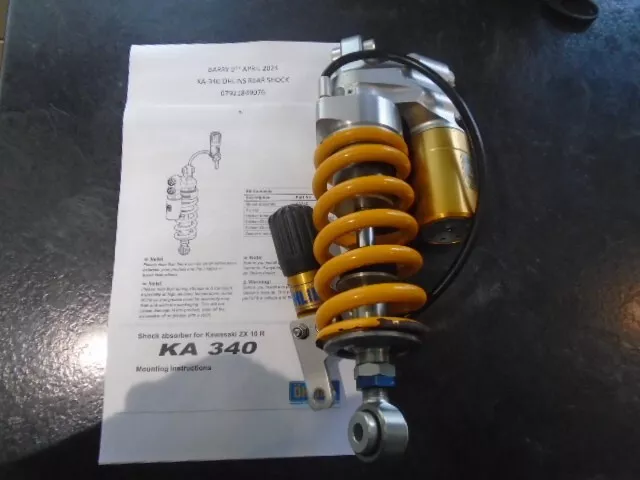 Kawasaki Zx10R Ohlins Rear Shock Absorber 2011 - 2014 Will Fit Gen 5