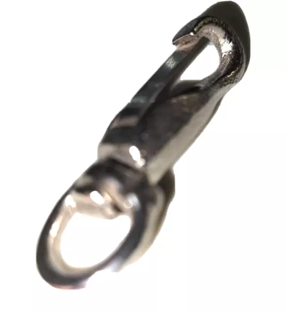 B7601912 CampBell 3/8'' Nickel #334 Spring Snap Swivel Round Eye 2" OAL LOT OF 5 3