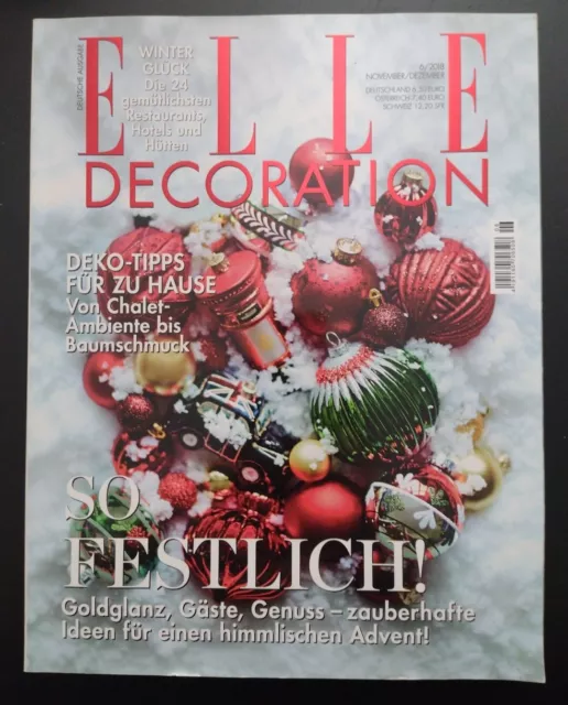 Zeitschrift Elle Decoration Deutsche Ausgabe 6/2018