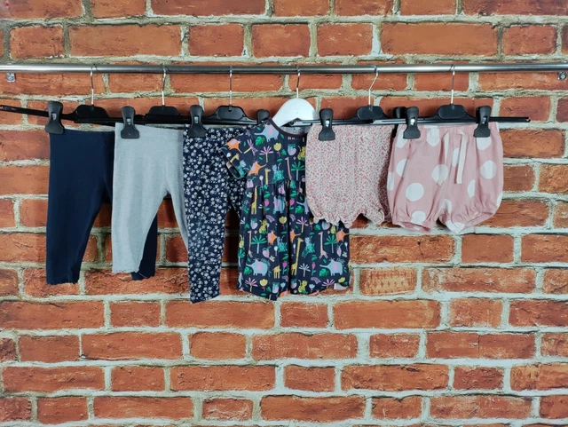 Pacchetto Bambine Età 6-9 Mesi H&M Bluezoo M&S Next Pantaloncini Leggings Abito 74Cm