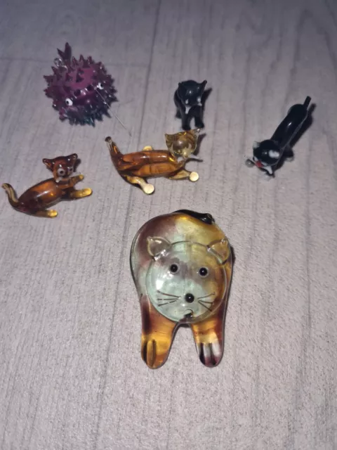 vintage glass animals ornaments