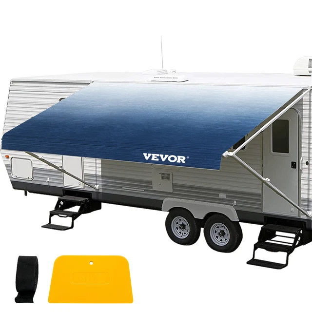 Wohnmobil-Markisen-Schattenschutz 2,7x5,6 M – Aus 600D Netz, Blockiert 88% UV, Mit Reißverschluss & Tragetasche