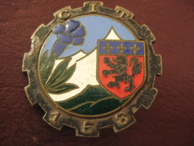 ANCIEN INSIGNE MILITAIRE Francais Cit 156 (Instruction Train) Par Drago
