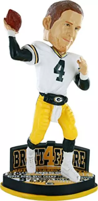 Brett Favre Green Bay Packers Career Stats Bobblehead NFL Football
