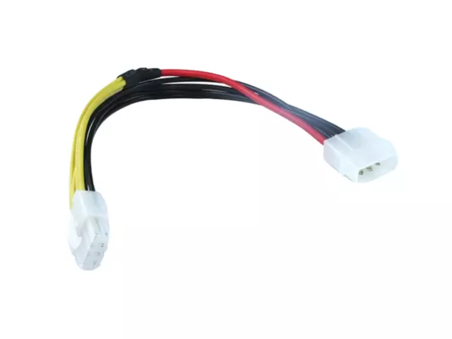 Molex 4 Pin to 8 Pin ATX EPS 12V Adapter Cable For Power Supply, Motherboard