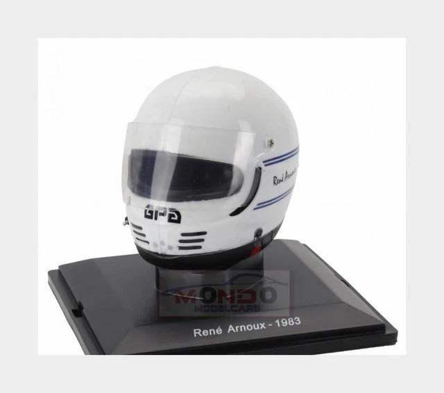 Casque F1 Ferrari 1983 René Arnoux - Modèle Collector 1/5 Spark, Résine