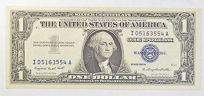 1957 $1 Uncirculated Dollar Bill Silver Certificate Currency Blue Seal
