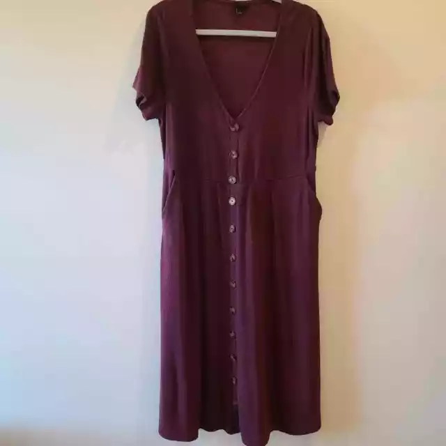 Torrid maroon knit midi length dress size 1X