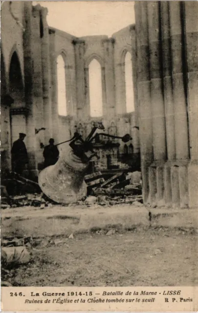 CPA AK Militaire Bataille de la Marne - Lisse Ruines de l'Église (362060)