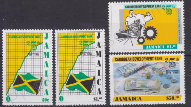 Jamaica Mnh Mint Stamp Set 1995 Caribbean Development Bank Sg 873-876