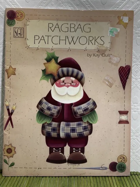 Patrones de pintura vintage Ragbag Patchworks Kay Quist Navidad Apple SGP 1996