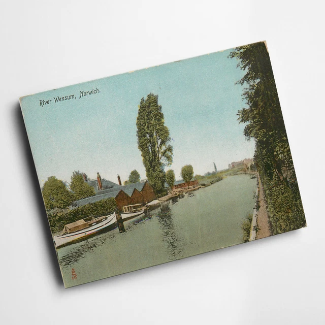 A3 PRINT - Vintage Norfolk - River Wensum, Norwich