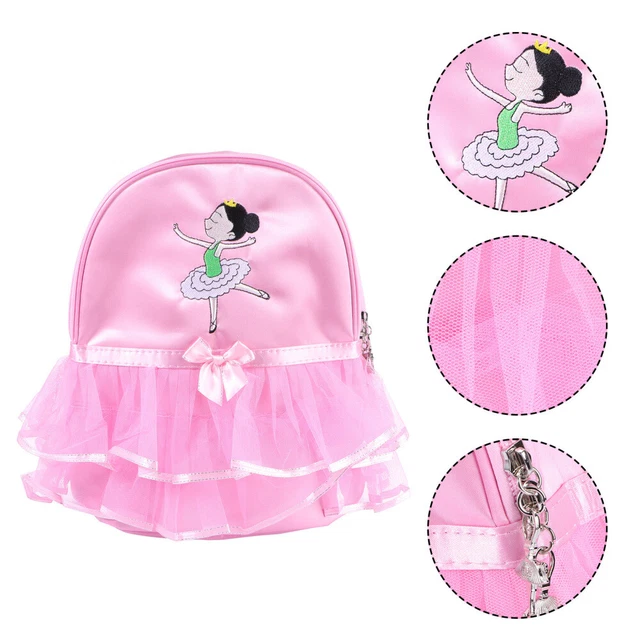 Toddler Girls Backpack Ballet Dance Bag Tutu Pink Dress Dance Bag (Cartoon