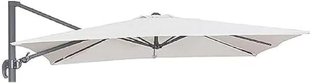 Telo Di Ricambio Per Ombrellone Quadrato 3x3 Metri | Poliestere 180gr/mq Beige | Con Airvent E Tasche Per Stecche - Foto 2