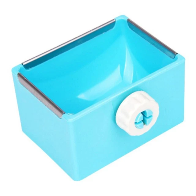 Alimentador de agua para alimentar conejo jaula colgante tazones cuadrados extraíble para mascotas