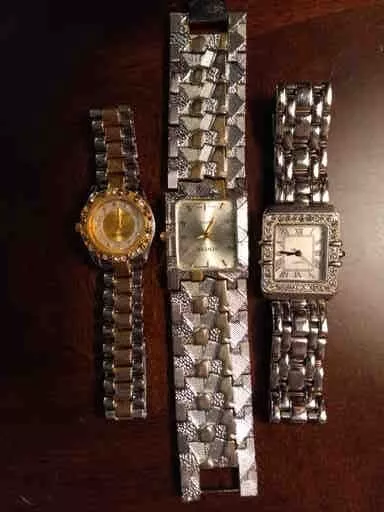 2  Geneva Women's Wristwatch + 1 Unknown Brand Watch (#7)