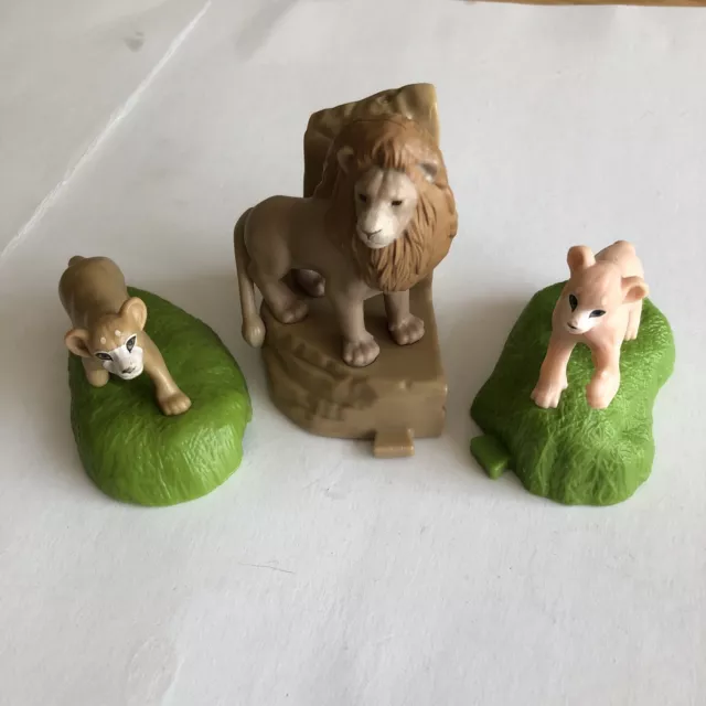 Disney Lion King Figures (McDonalds, 2019) Mufasa, Simba Cub, Nala Cub Lot of 3