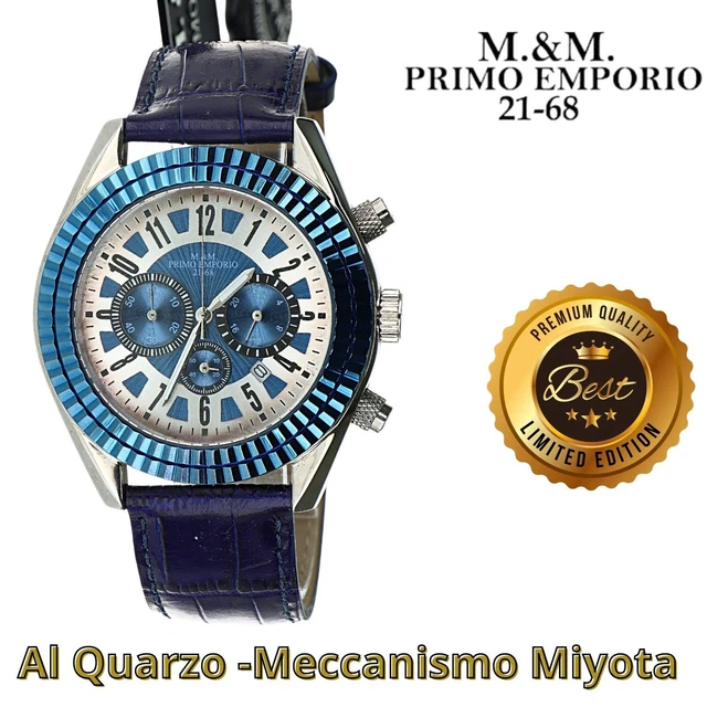 Philip Watch - Orologio da uomo Sunray cassa in acciaio bracciale pelle marrone