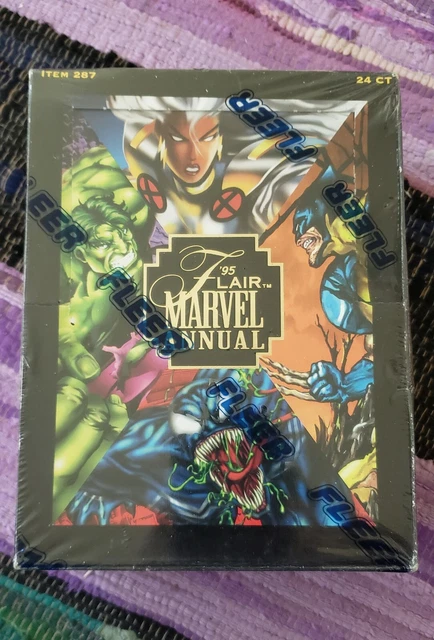 1995 Flair Marvel Annual 24 PACKS Factory Sealed Hobby Box