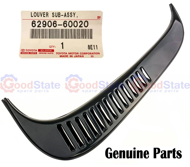Genuine Toyota LandCruiser 80 Series FJ Rear LH Solid Fixed Vent Window Louvre