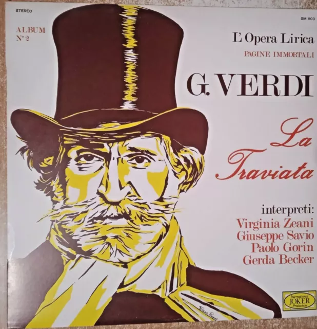 DISCO VINILE 33 giri LP opera lirica Giuseppe Verdi La Traviata 2 Zeani  Becker EUR 10,00 - PicClick IT