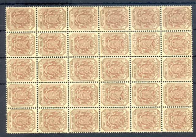SOUTH AFRICA-TRANSVAAL- Z.A.R.1885 -10 SH ( 30x) ** MOST VF - OLD REPRINTS @5