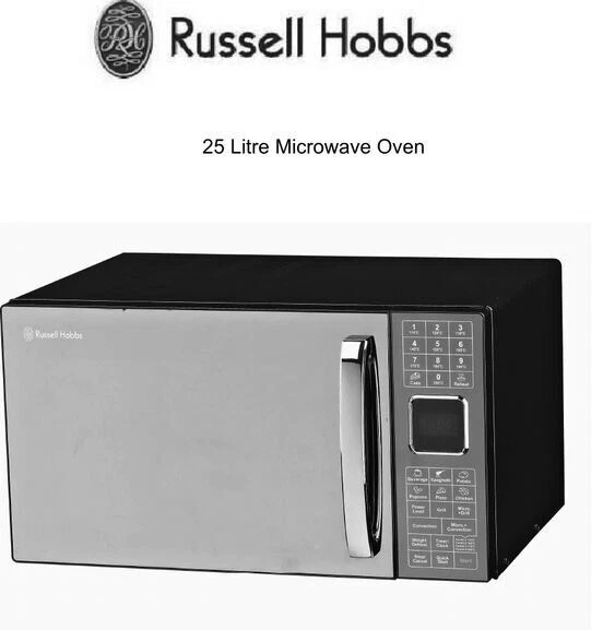 RUSSELL HOBBS RHM2505 Black 25L Combination Microwave Oven 900W £120.00