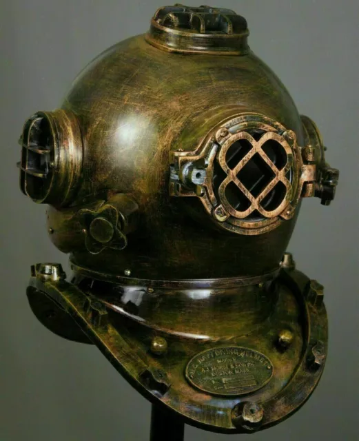 Antique Diving Helmet US Navy Mark V Deep Sea Marine Divers Helmet Scuba