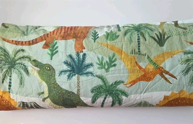 ADAIRS KIDS SINGLE Bed Quilt Cover Pillowcase DINOSAUR Bedroom - Main Image