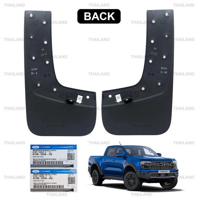 FOR FORD RANGER Raptor Next-Gen 2023 - 25 Rear L+R Splash Mud Guards ...