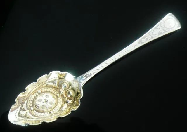 Scottish Provincial Silver Berry Spoon, INVERNESS c.1825, Jamieson & Naughton