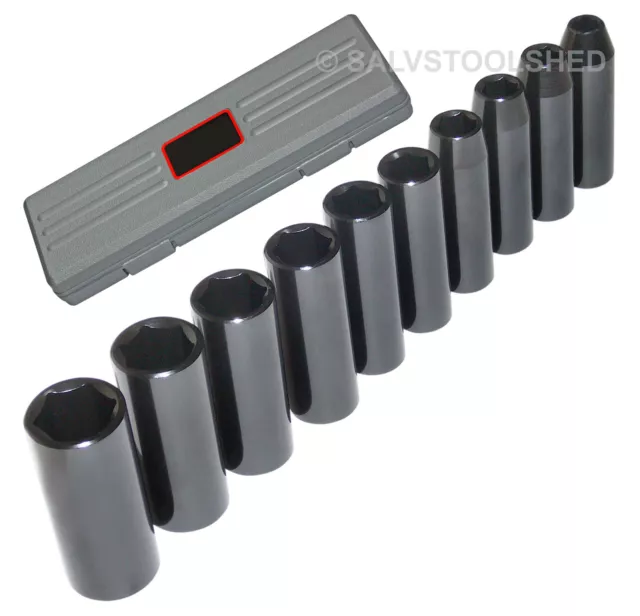 1/2" Deep Impact Socket Set Metric Sockets Air Tools