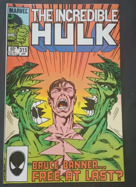 Marvel The Incredible Hulk #315 1986 **John Byrne story**
