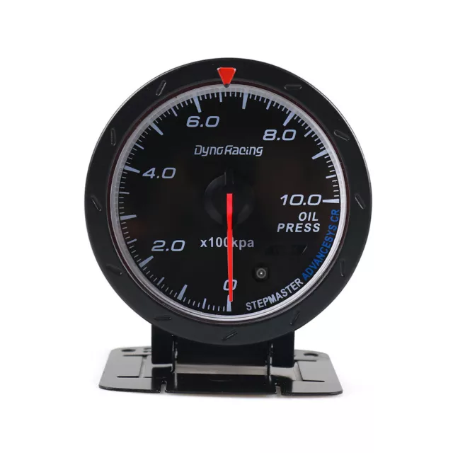 2.5" 60mm Oil Pressure Gauge 0-10Bar LED Car Auto Press Meter Electronic Monitor 3