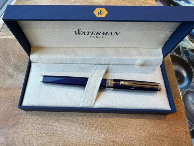 Waterman Exception Blue Laque PT Rollerball Pen  - Made in France