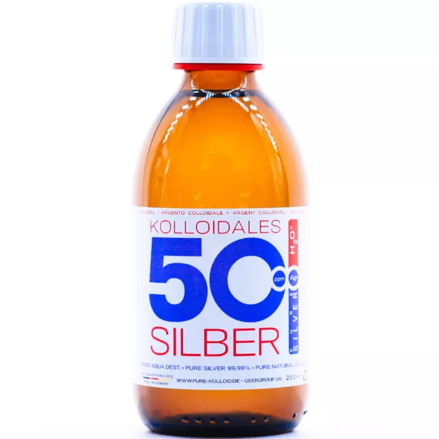 Kolloidales Silber PureSilverH2O 250ml 50 PPM tgl. Produktion ●  Made In Germany
