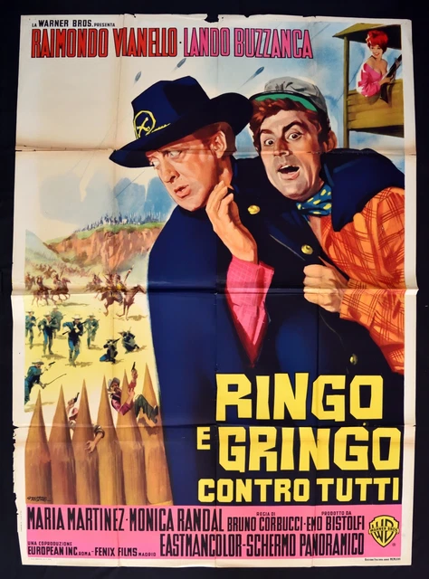 MANIFESTO RINGO ET Gringo Contre Tous Lando Buzzanca Western Vianello ...