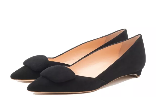 Rupert Sanderson Womens New AGA, Pointed  Toe Pumps (flats) EU 37.5. US 7.5