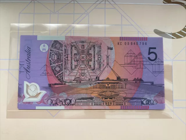 $ 5 2005 UNC LAST PREFIX KC05 Australian Banknote MACFARLANE/HENRY 🔥