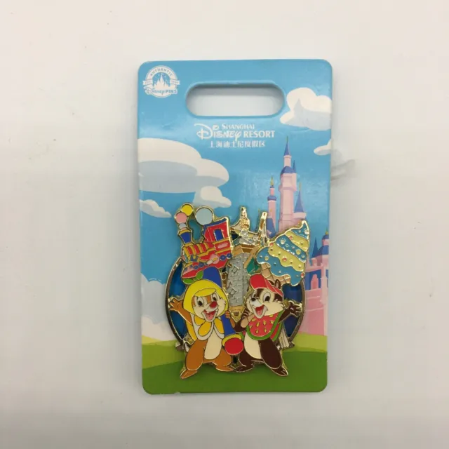 Disney Pin Shanghai SHDL 2023 SDR Chip and Dale Happy Summer--PP157365