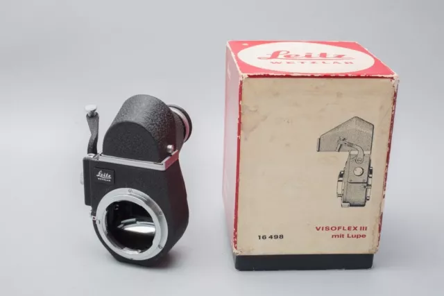 Leica Leitz Wetzlar Visoflex III w/ Prism Finder, M Mount, For Rangefinder